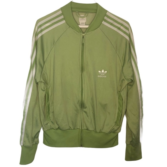 light green adidas jacket